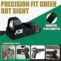 Vista 4 de ADE RD3-006x Green Dot + placa de montaje óptica trasera D1/adaptador para todos los modelos estándar Glock
