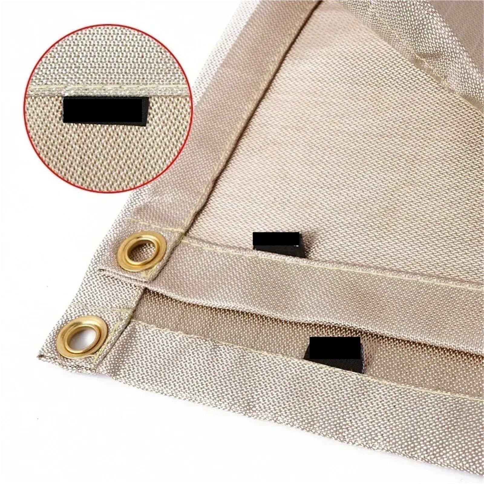 Manta ignífuga de fibra vidrio for acampar al aire libre, picnic, barbacoa, aislamiento, manta alta temperatura(Silicone-XL-105X60cm)
