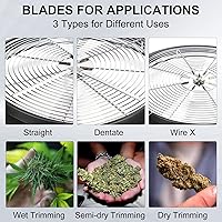 Vista 3 de MELONFARM 16-Inch Bud Leaf Bowl Trimmer Twisted Spin Cut for Hydroponic Plant with Sharp Stainless Steel Blades + 2ft 8L Dry Rack