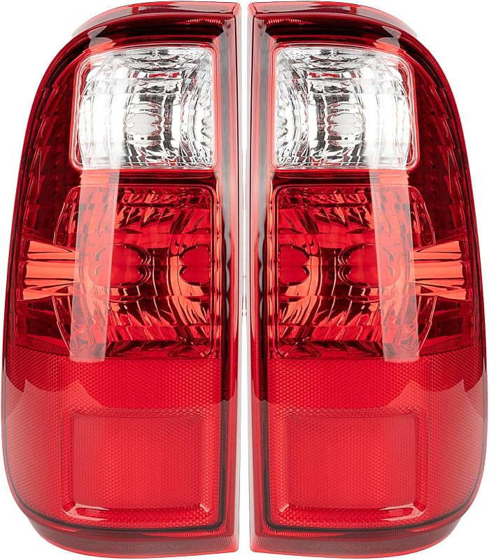 Conjunto de lanternas traseiras halógenas MiKaFex para Ford F-250 e F-350 Super Duty 2008 a 2016 – Par