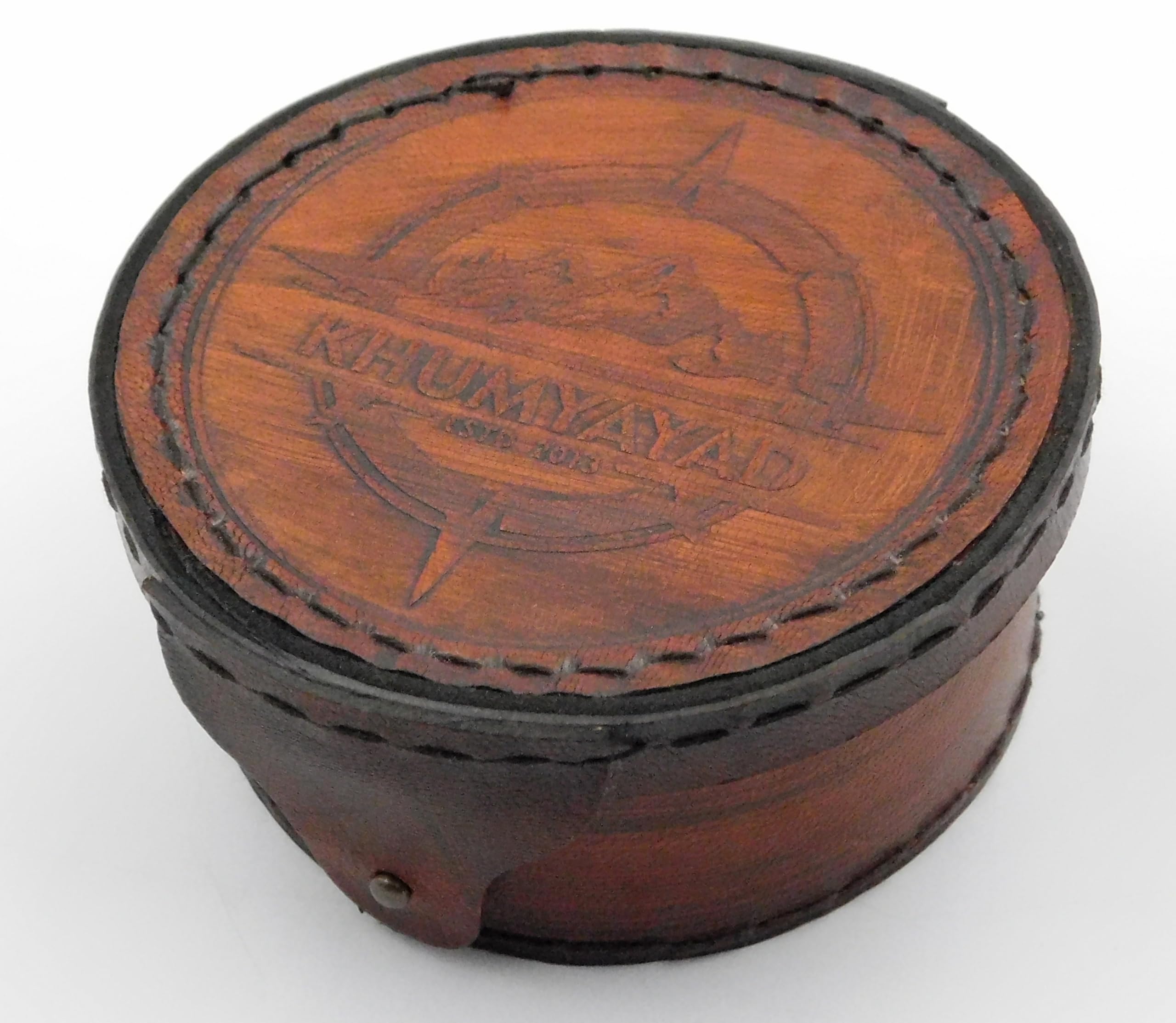 Boussole Sundial en laiton antique avec étui en cuir élégant