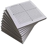 Sticky Note Mini Graph Pads - 10 Count 50 Sheets Per Pad- Graph Paper Sticky Notes 20 x 20 Four Quadrant