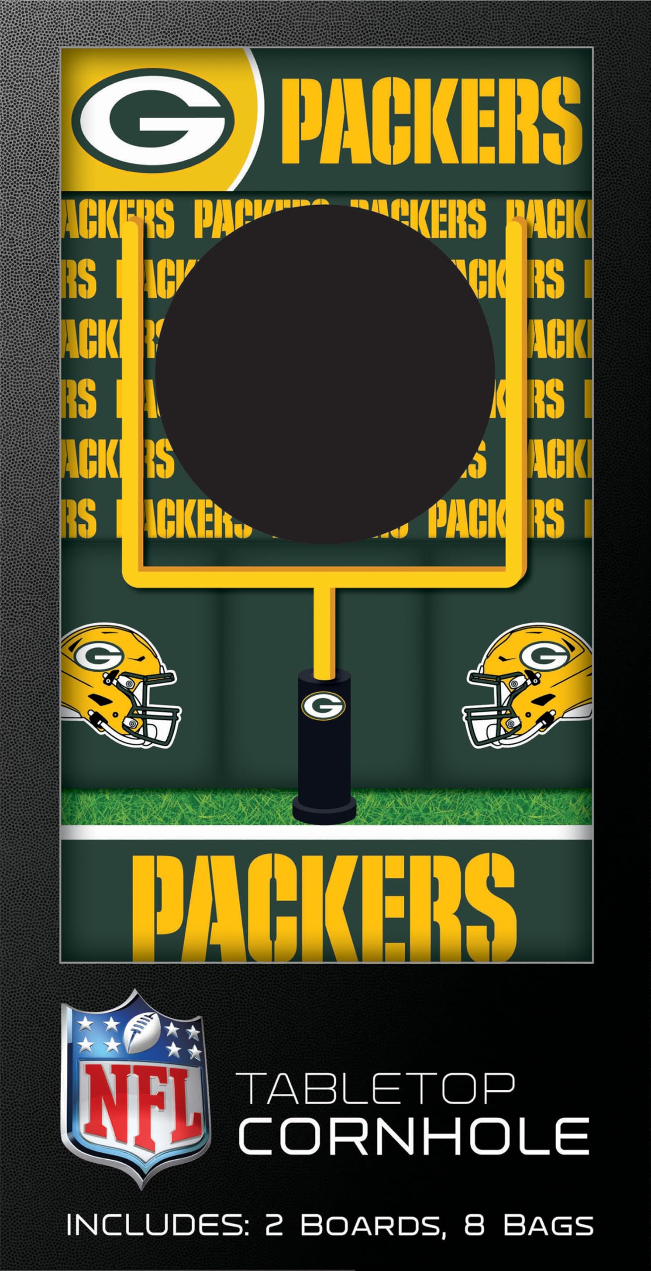 MasterPieces NFL Green Bay Packers Tabletop Cornhole Game Set for Adults