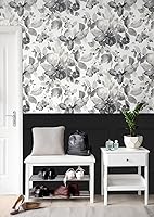 Vista 5 de NextWall Watercolor Flower Peel and Stick Wallpaper (Inkwell)