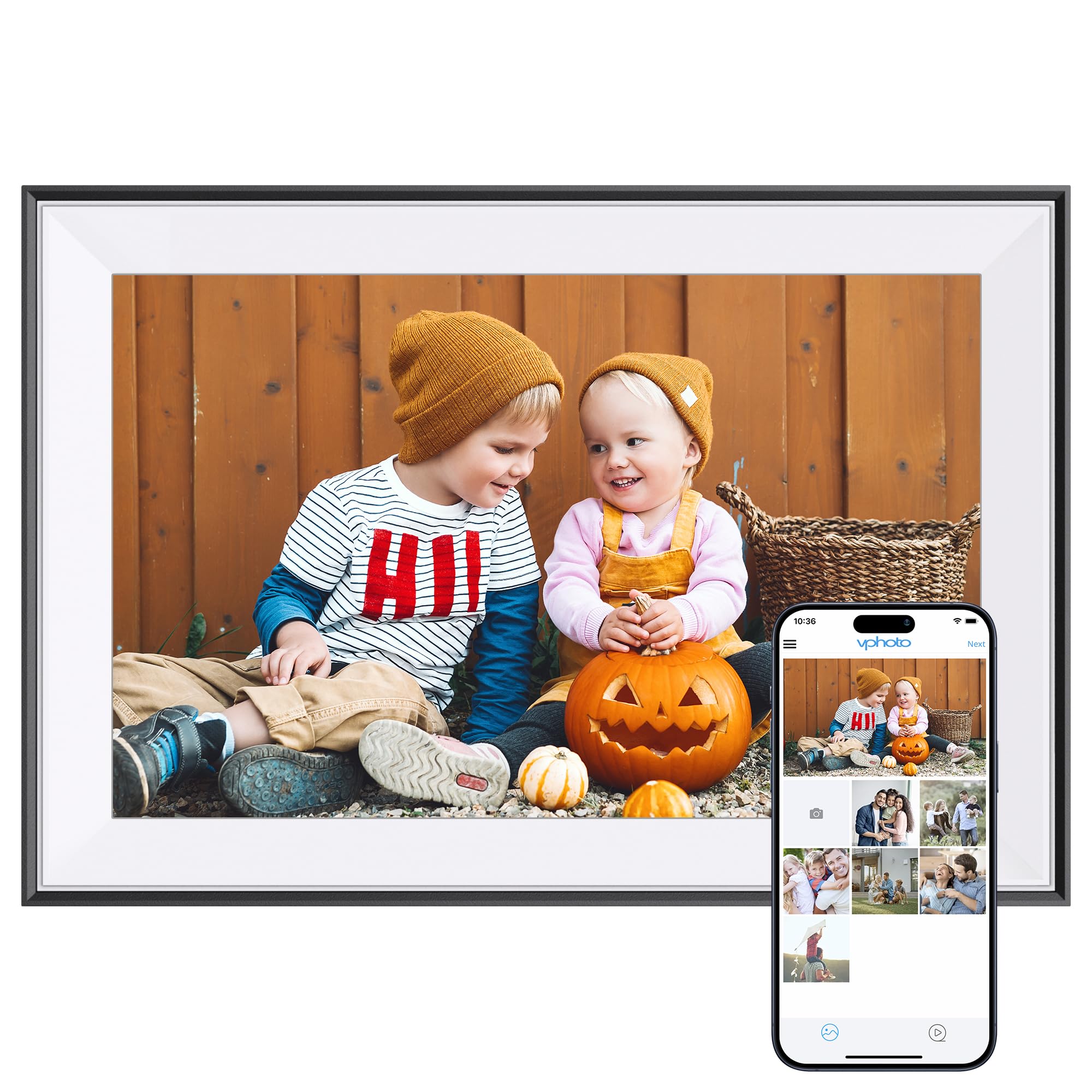 Dragon Touch 10,1 Inch WiFi Digitale Fotolijst - HD IPS Touchscreen Met 16GB Geheugen