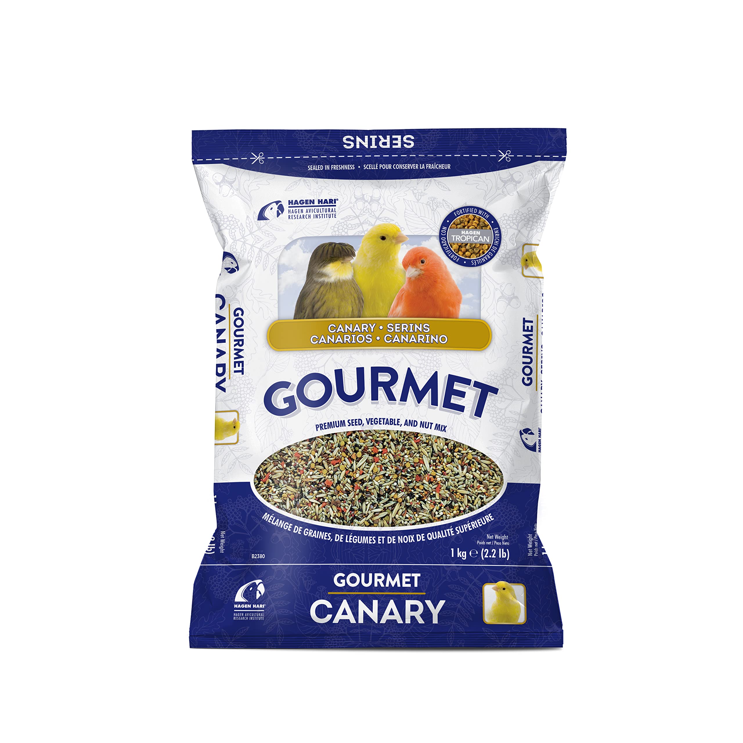 Hari Gourmet Seed Mix for Canaries, 1kg, Premium Gourmet Blend for Optimal Canary Nutrition