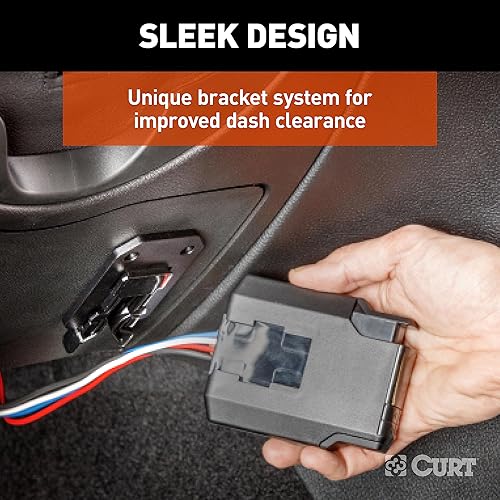 Miniatura 5 de CURT 51116 Venturer Next - Controlador de freno eléctrico para remolque, retardo de tiempo, totalmente ajustable, perfil bajo, 1-3 ejes,