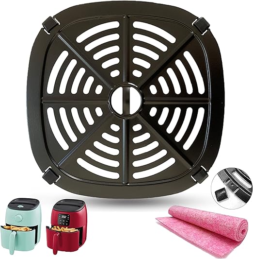 HEISENLIN Air Fryer Grill Crisper Tray, 2.6 Quart Capacity