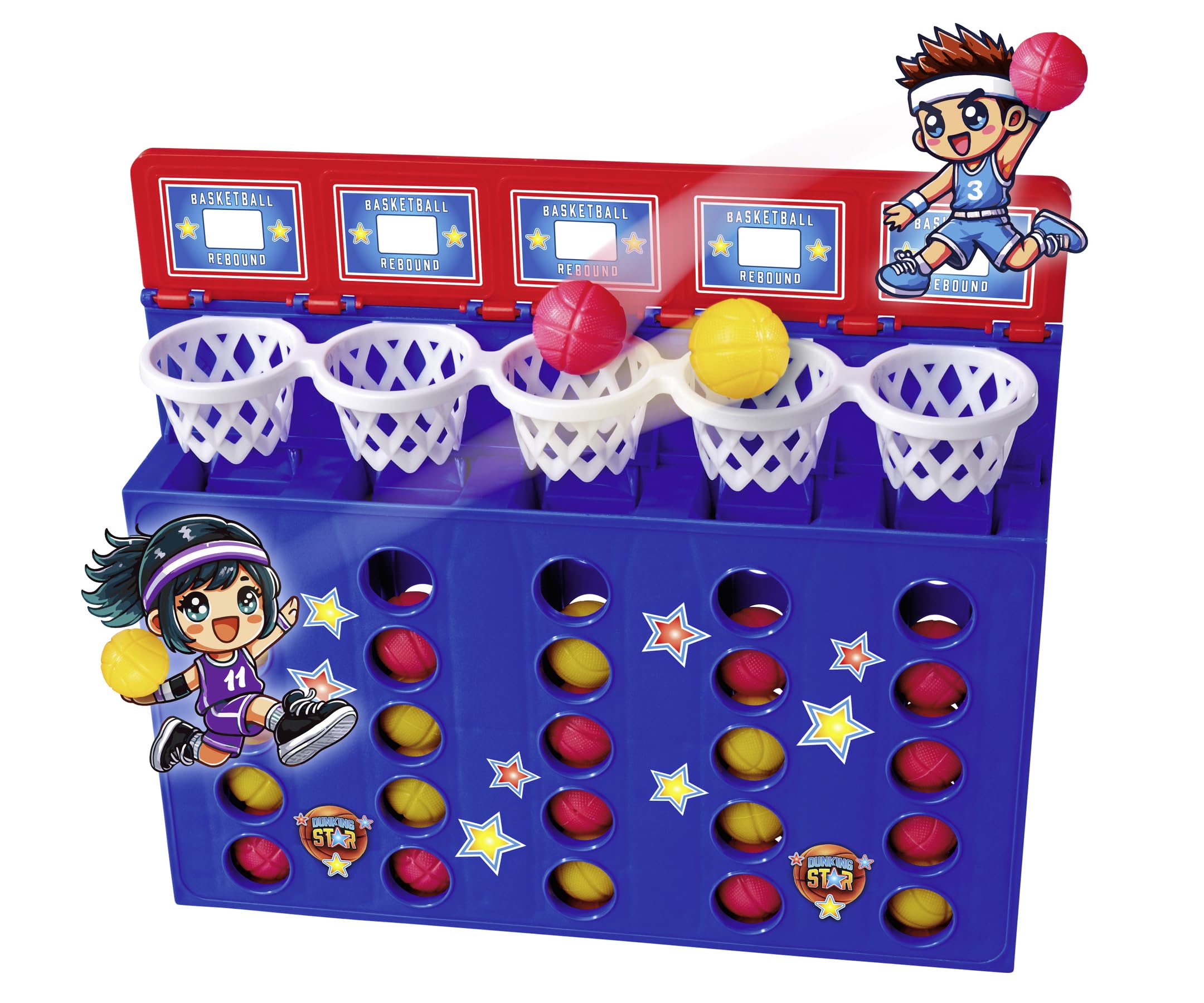 Noris 606062095 Dunking Star - The Fast Throwing and Skill Game for the Whole Family from 4 Years, for 2 Players - Image 3
