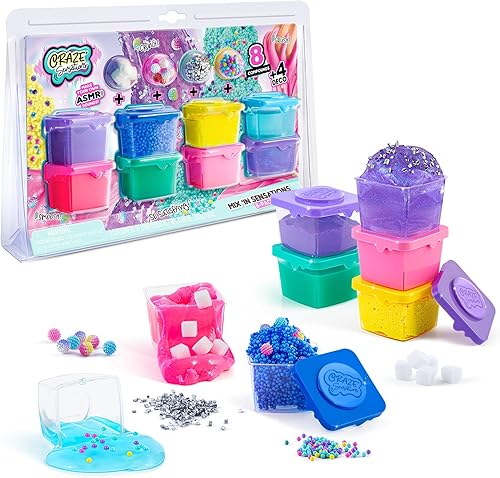 Miniatura 6 de Canal Toys Craze' Mix 'in Sensations Multicolor paquete de 8 haz tus propios sonidos ASMR efectos y sensaciones impresionantes incluye 8 sensaciones