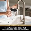 Cafetera de una taza CHULUX SoloBrew para cápsulas K con filtro para café molido | 3 tamaños de preparación con botones de fuerte y sobre hielo, tanque de agua removible de 14 oz, calentamiento instantáneo de 1000 W, carcasa de acero inoxidable 7