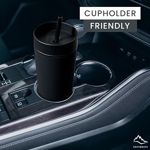 Miniatura 6 de SKINNY TUMBLERS - Paquete de 4 vasos de acrílico color pastel mate con tapa y popote, perfecto para el hogar, fiestas, viajes, vaso de plástico