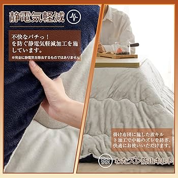 Keusnix こたつ布団 正方形 190×190cm こたつ 布団 もこもこ Amazon｜Keusnix こたつ布団 正方形 190×190cm 単品売り 発熱綿