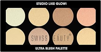 Swiss Beauty Ultra Blush Palette with highly blendable shades | Pigmented Blusher for a Natural Flush | Shade-5, 16gm|