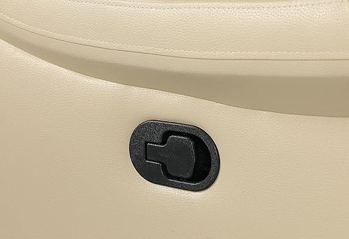 Miniatura 20 de Blackjack Furniture Andrews - Sofá reclinable de cuero tapizado con cabeza de clavos tradicional tapizada con tapizado y ribeteado, sofá biplaza de