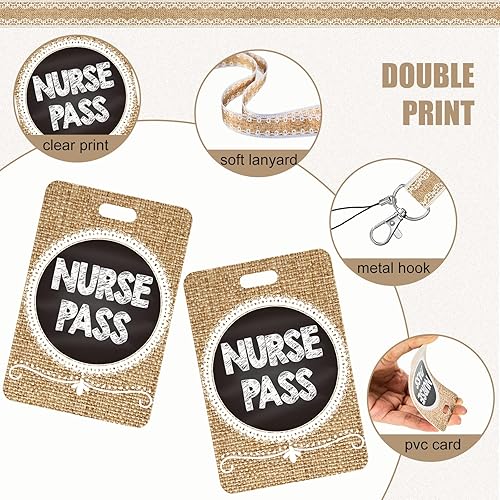 Miniatura 3 de 8 juegos de cordones para pases de aula, pases de aula, pases irrompibles, pases de aula para baño, baño, biblioteca, escuela, pases para oficina,