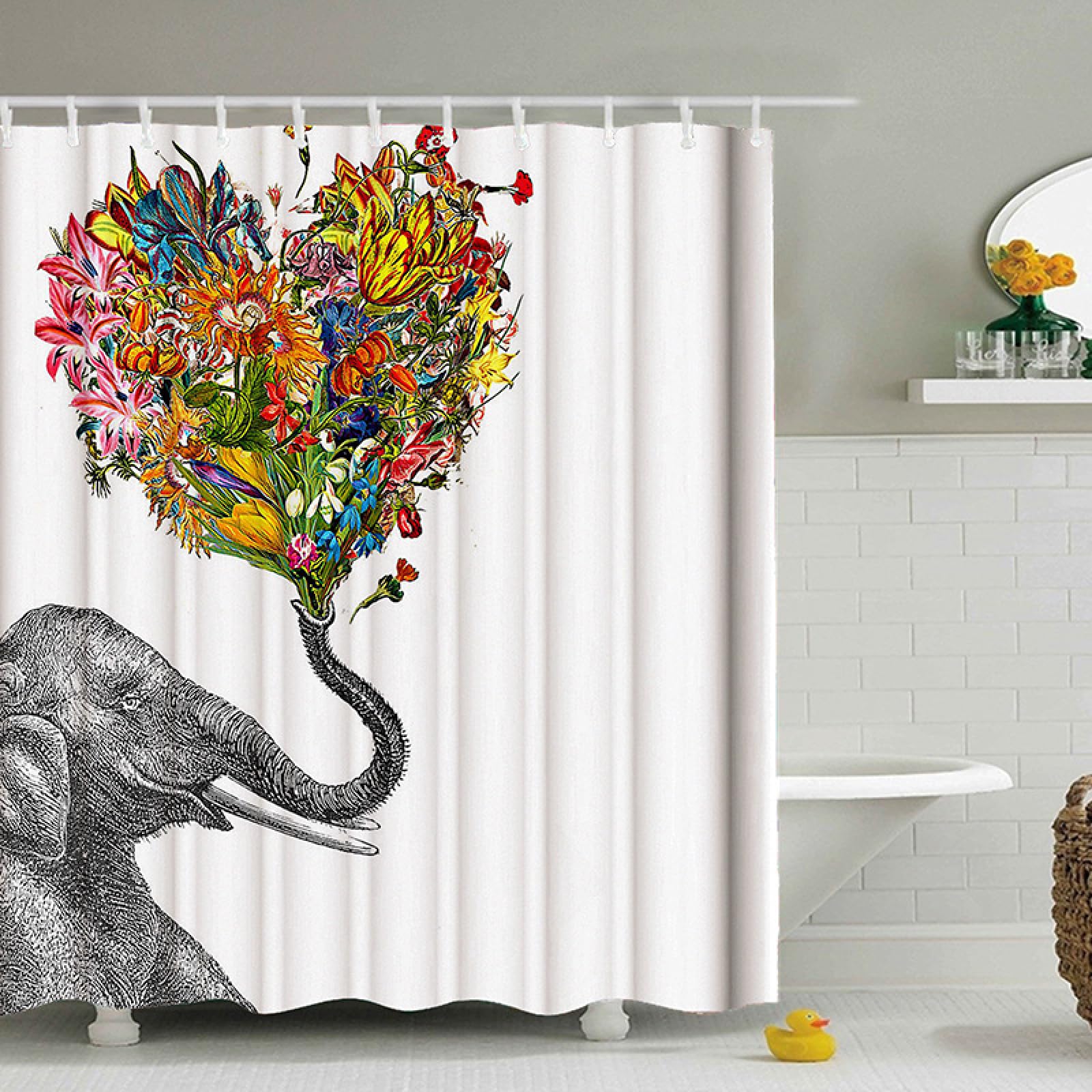 Rideau de douche anti moisissure 200x240 cm gris et rouge étanche pour en finir avec l'humidité