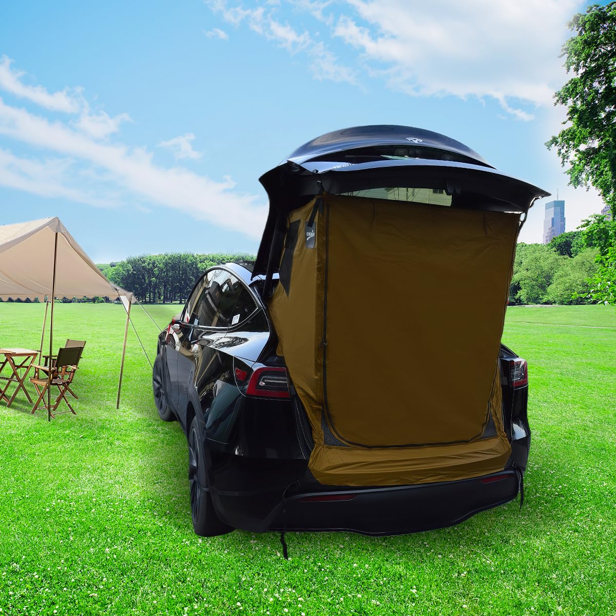 Amazon | RXQNN Tesla Model Y キャンピングテント、SUV用テール