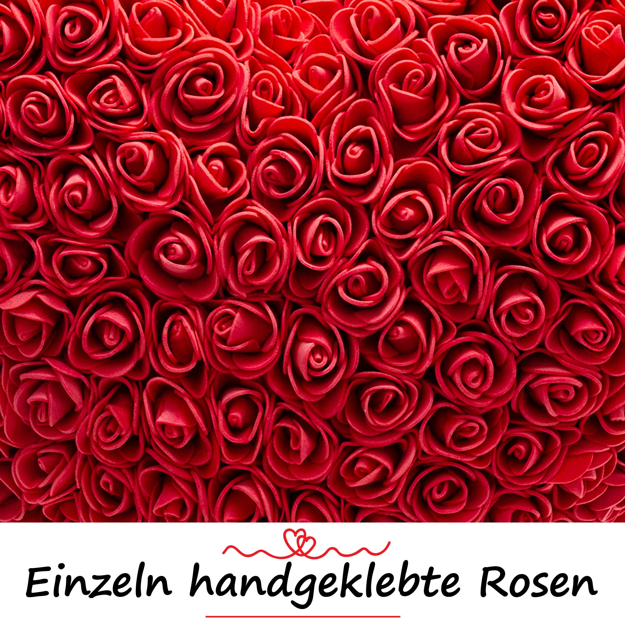 Nadir Rosenherz Blumenherz rot