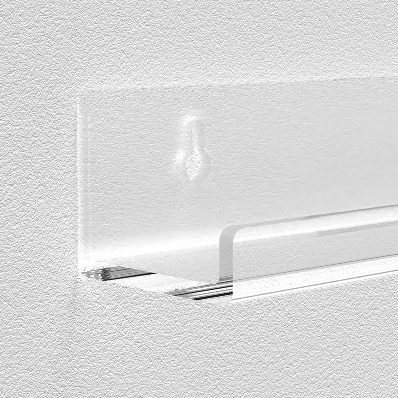 Adeptus Mechanicus Paquete de 8 soportes de pared para discos de vinilo de 12 pulgadas, soporte de acrílico transparente para discos, artículo de coleccionista