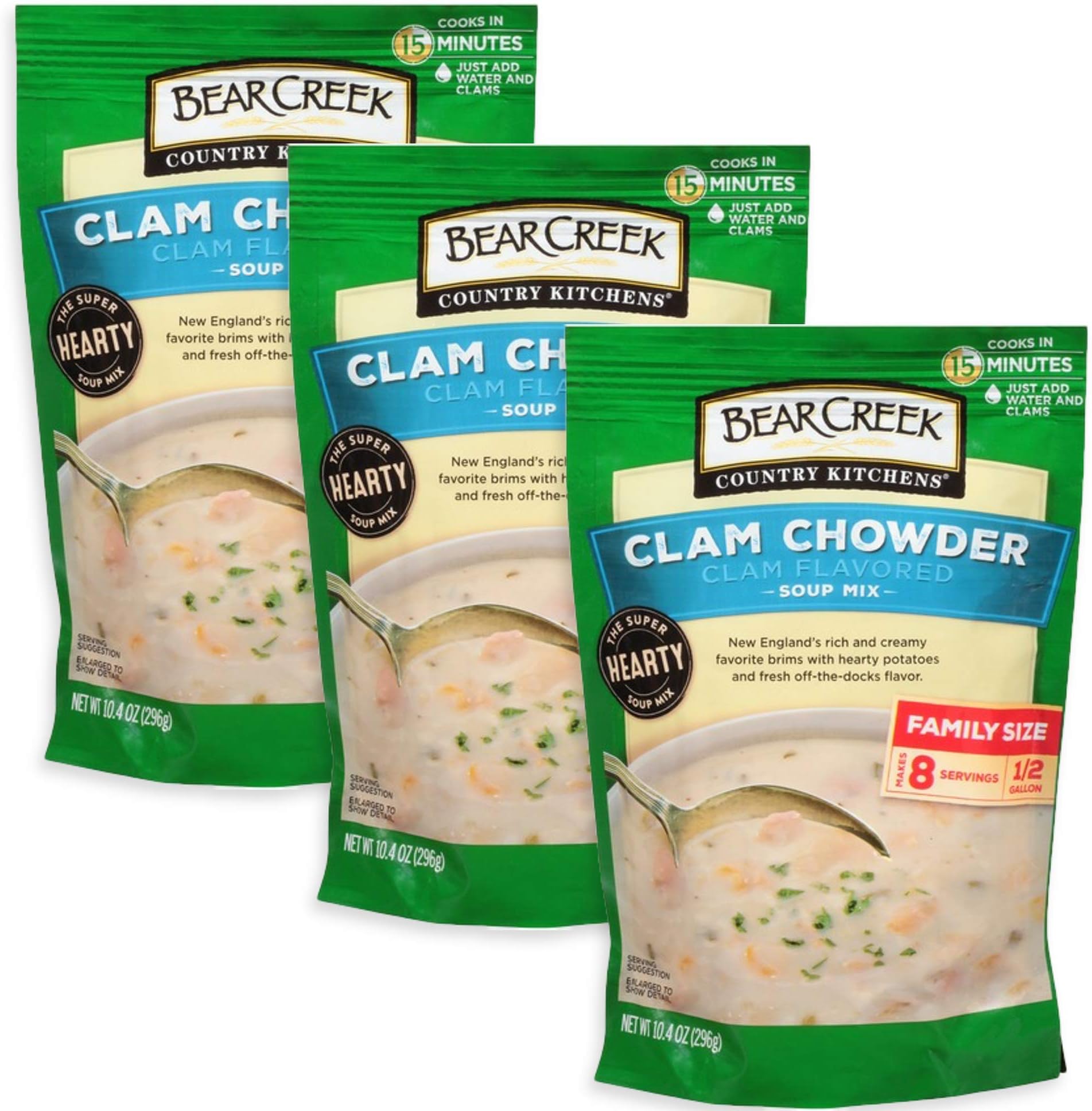Bear Creek Country Kitchen Clam Chowder Dry Soup Mix Just