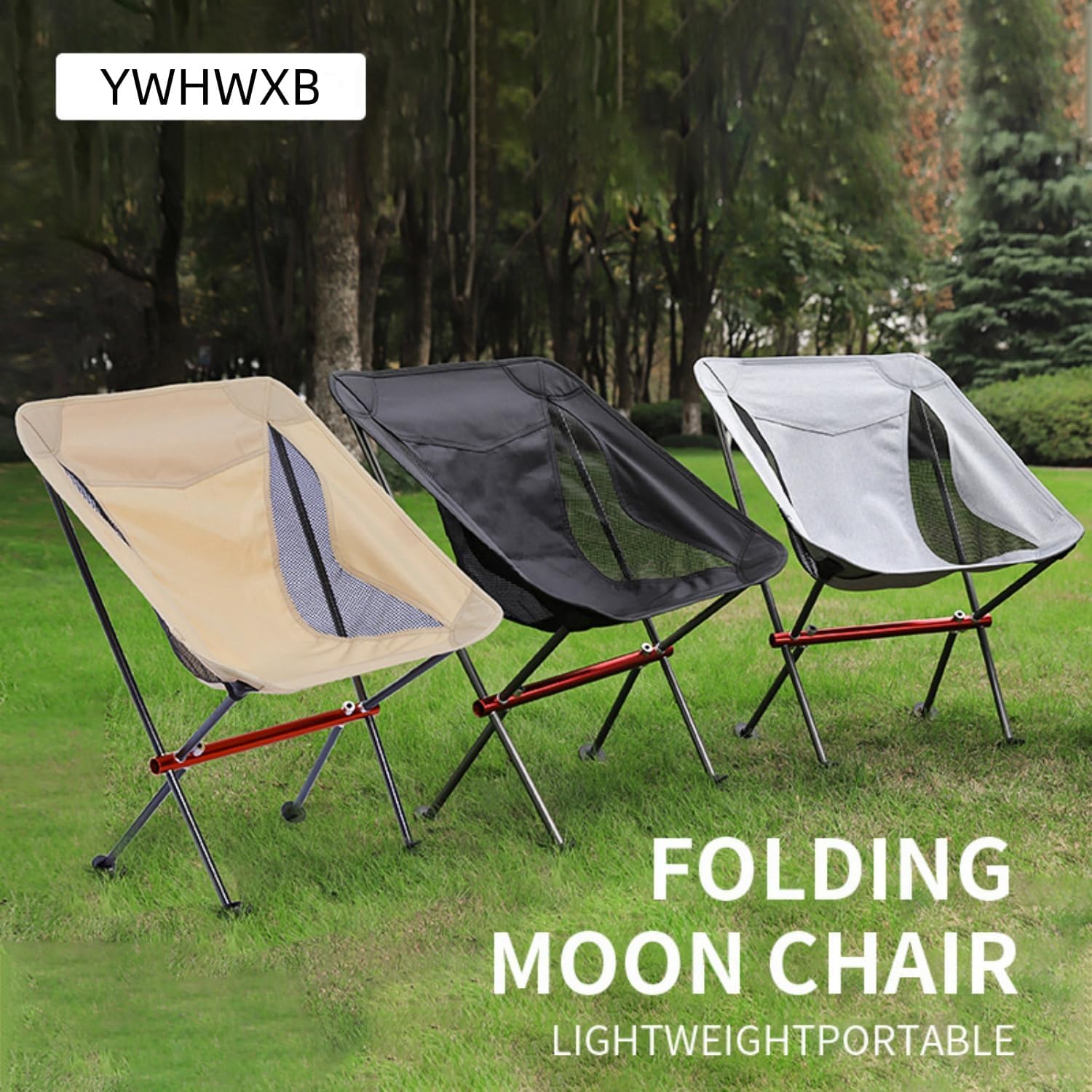 Chaise de camping pliante portable avec cadre en aluminium
