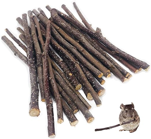 William Craft 250g Apple Sticks Pet Chew Toys Treats for Chinchilla Guinea Pigs Rabbits Squirrel Hamster Bunny 8.8 Ounce