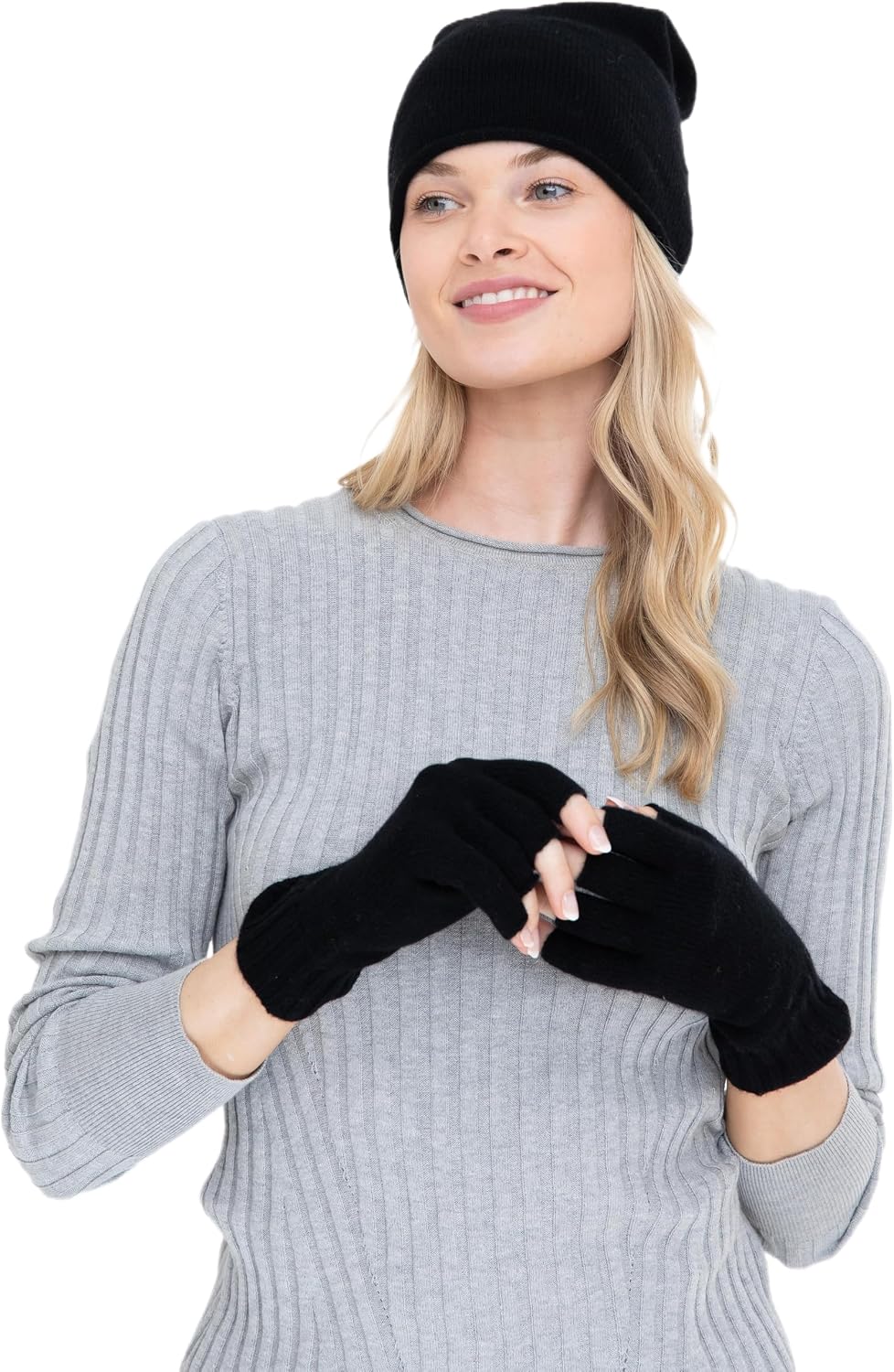 Alashan Womens Fingerless Glove Essential Fingerless Glove - 100% Cashmere