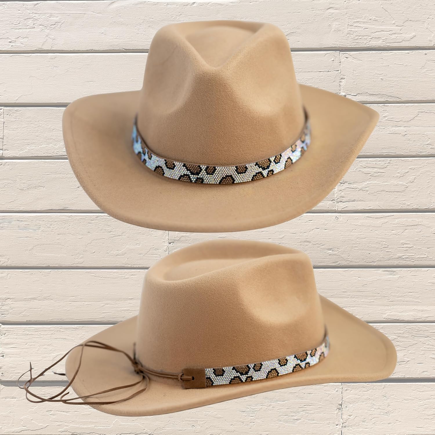 Gamboa Hat Bands for Women Western Hat Belt Band Accesories for Cowgirl (Hat Not Included)