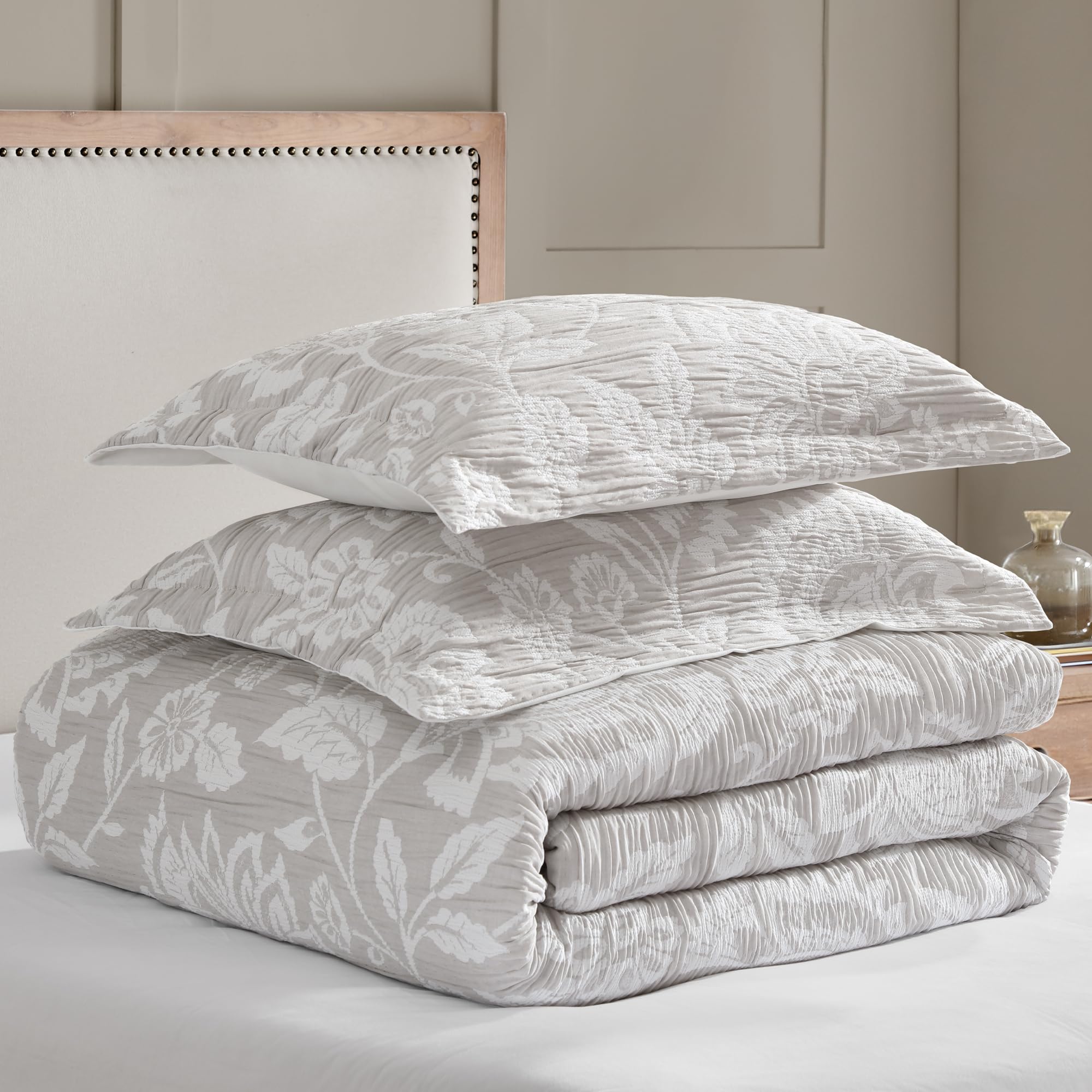 Amazon.com: Levtex Home - Sarrah Natural Comforter Set - Full