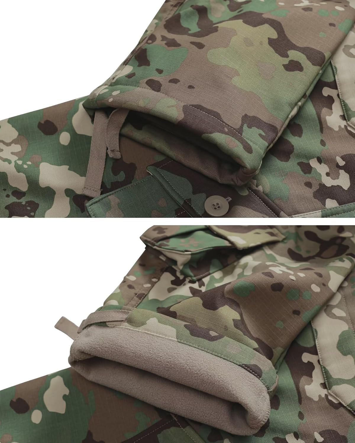 KOCTHOMY Men’s Fleece Lined Hiking Pants,Winter Outdoor Thermal Casual Work Cargo Pants with Multi Pockets, No Belt. - Image 6