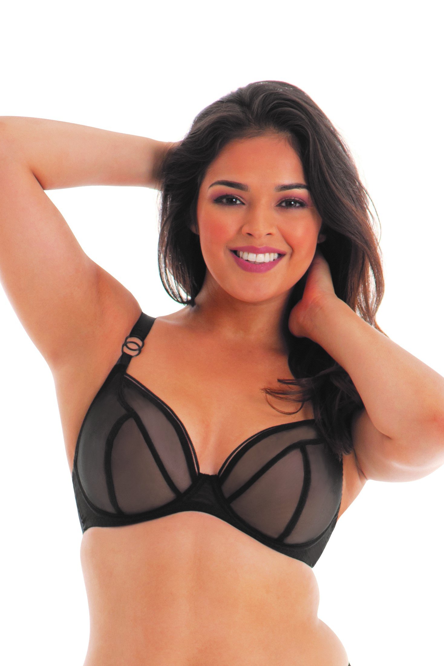 Curvy Kate Women's Lifestyle Plunge Bra Everyday 38F Black