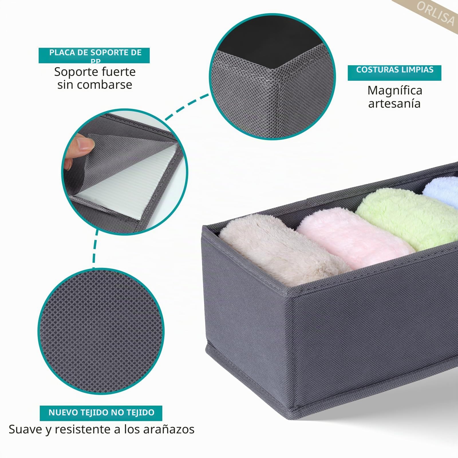 Hemnes Organizador para cajones IKEA (16 Unidades), Color Gris