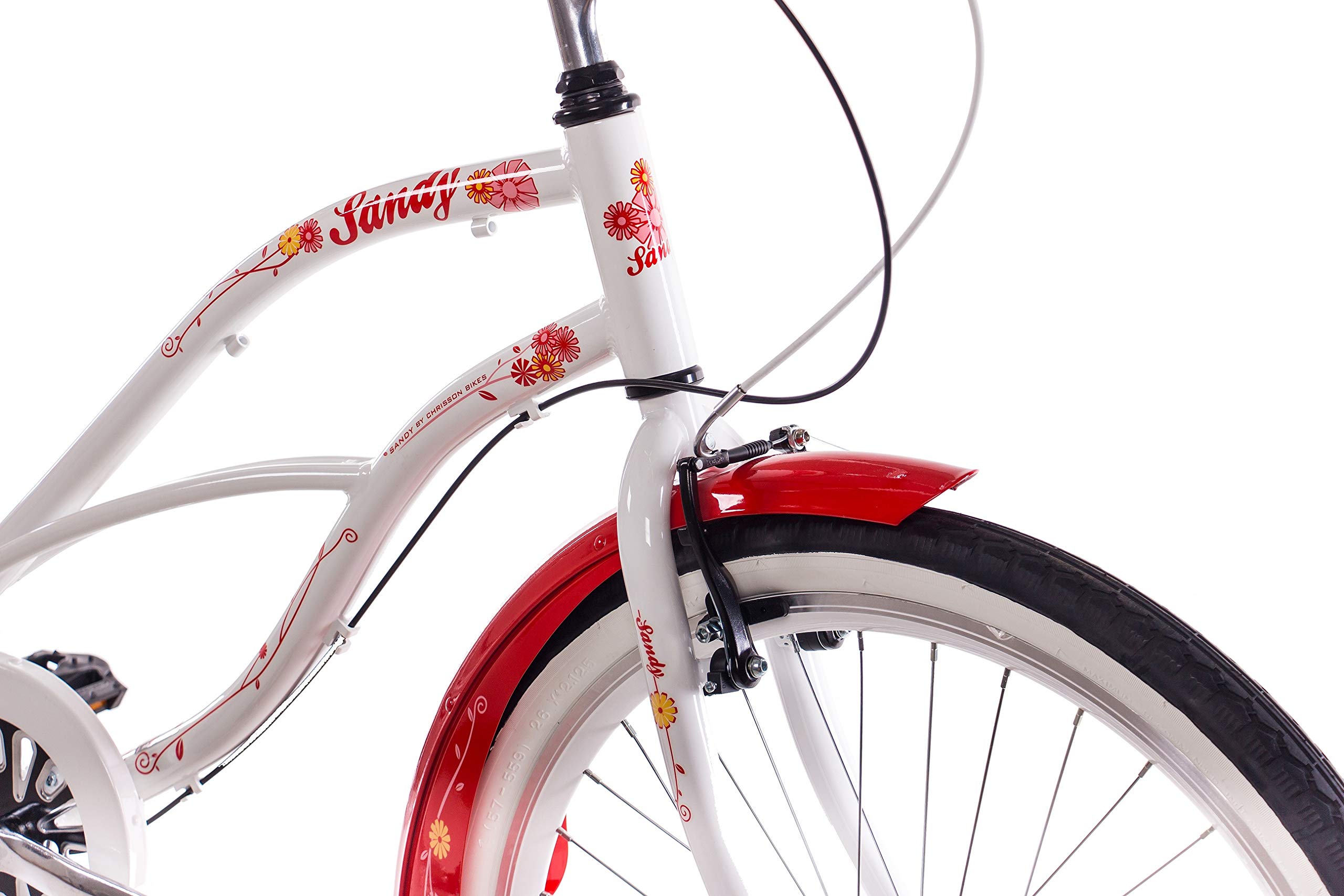 Chrisson Sandy Beachcruiser 26 Zoll Damen Herren 155 - 170 cm Beach Cruiser Fahrrad 3 Gang Nabenschaltung Strandfahrrad