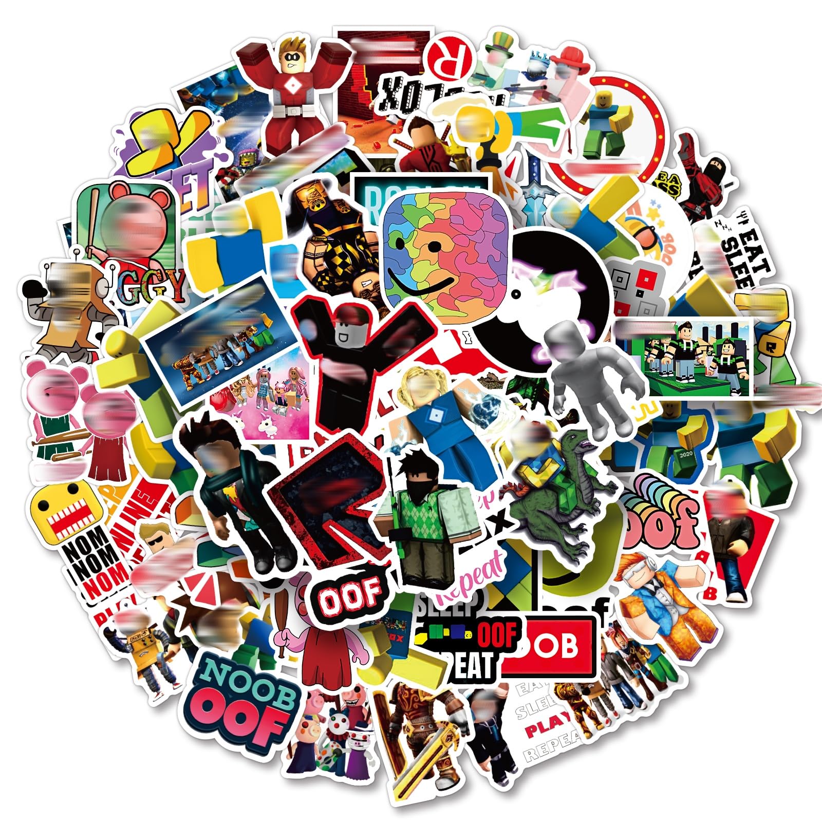 110Pcs Video Game Stickers, Anime Stickers for Boys Girls, Stickers for Kids Party Bags Filler, Waterproof Vinyl Stickers for Laptop, Skateboard, Scrapbooking, Bedrooms — image 1