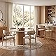 UVV Dining Chairs Set of 4, Metal Kitchen Chairs with Modern Fabric Upholstered for Dining Room, Beige Product Image 5