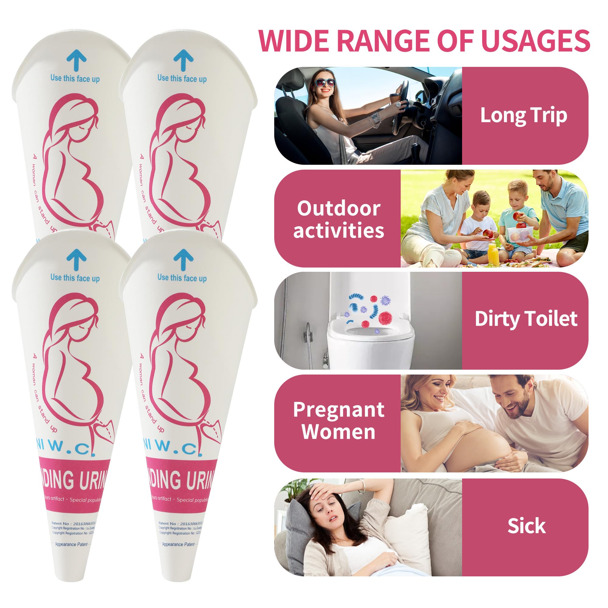 20 Stück Pinkelhilfe Für Frauen - Einweg Urinella Für Outdoor & Reisen