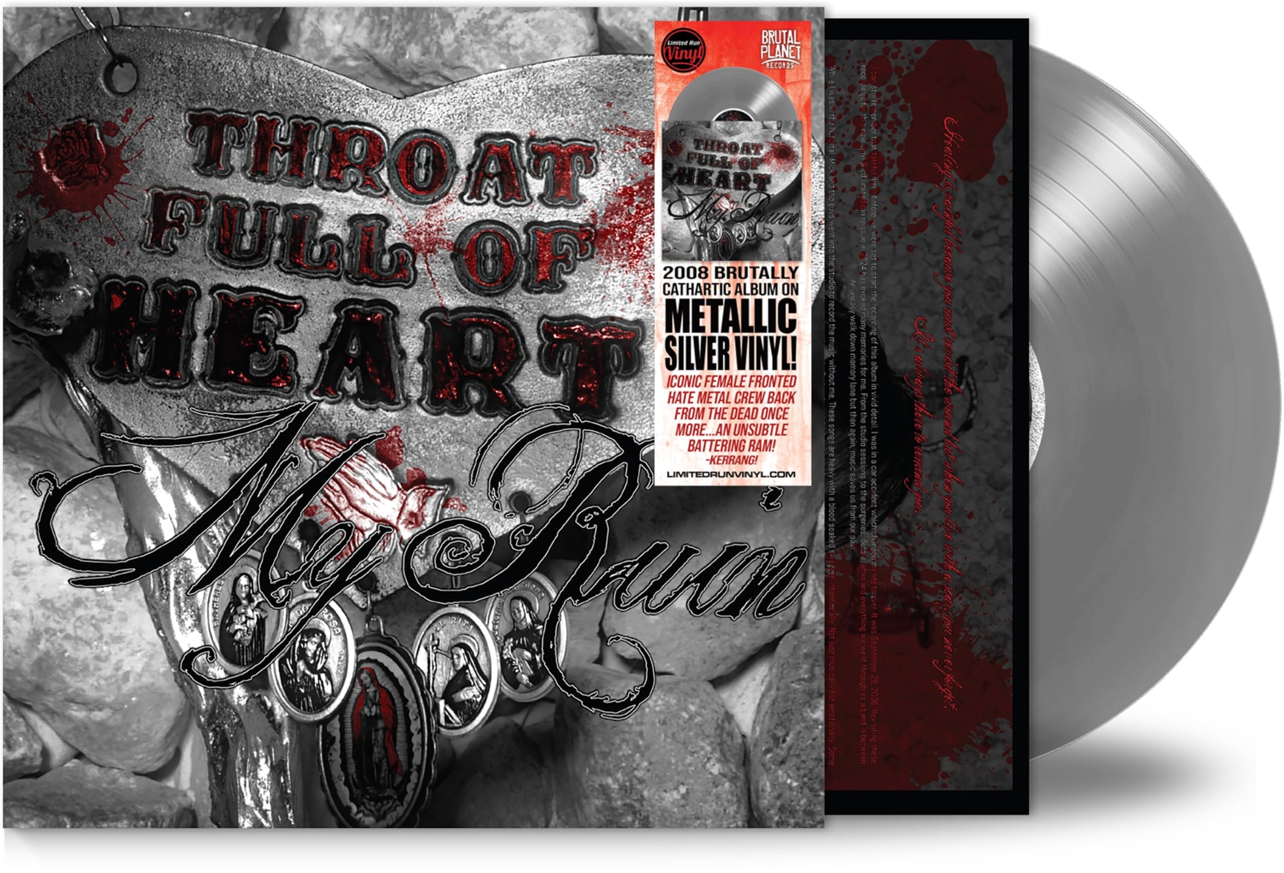 MY RUIN - Throat Full Of Heart (reissue) - METALLIC SILVER VINYL LP