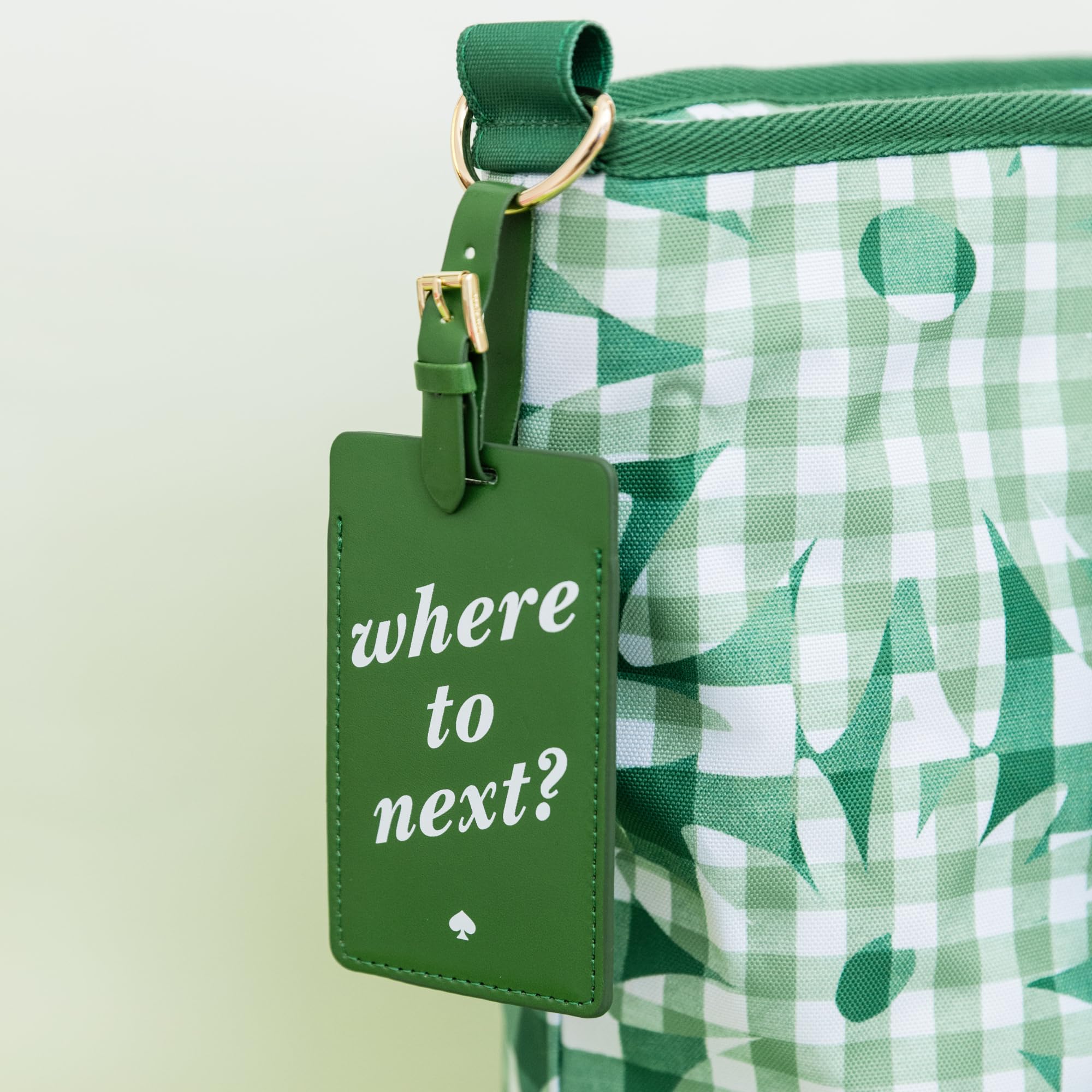 Kate Spade New York Wegańska skórzana zawieszka bagażowa dla kobiet, trwała