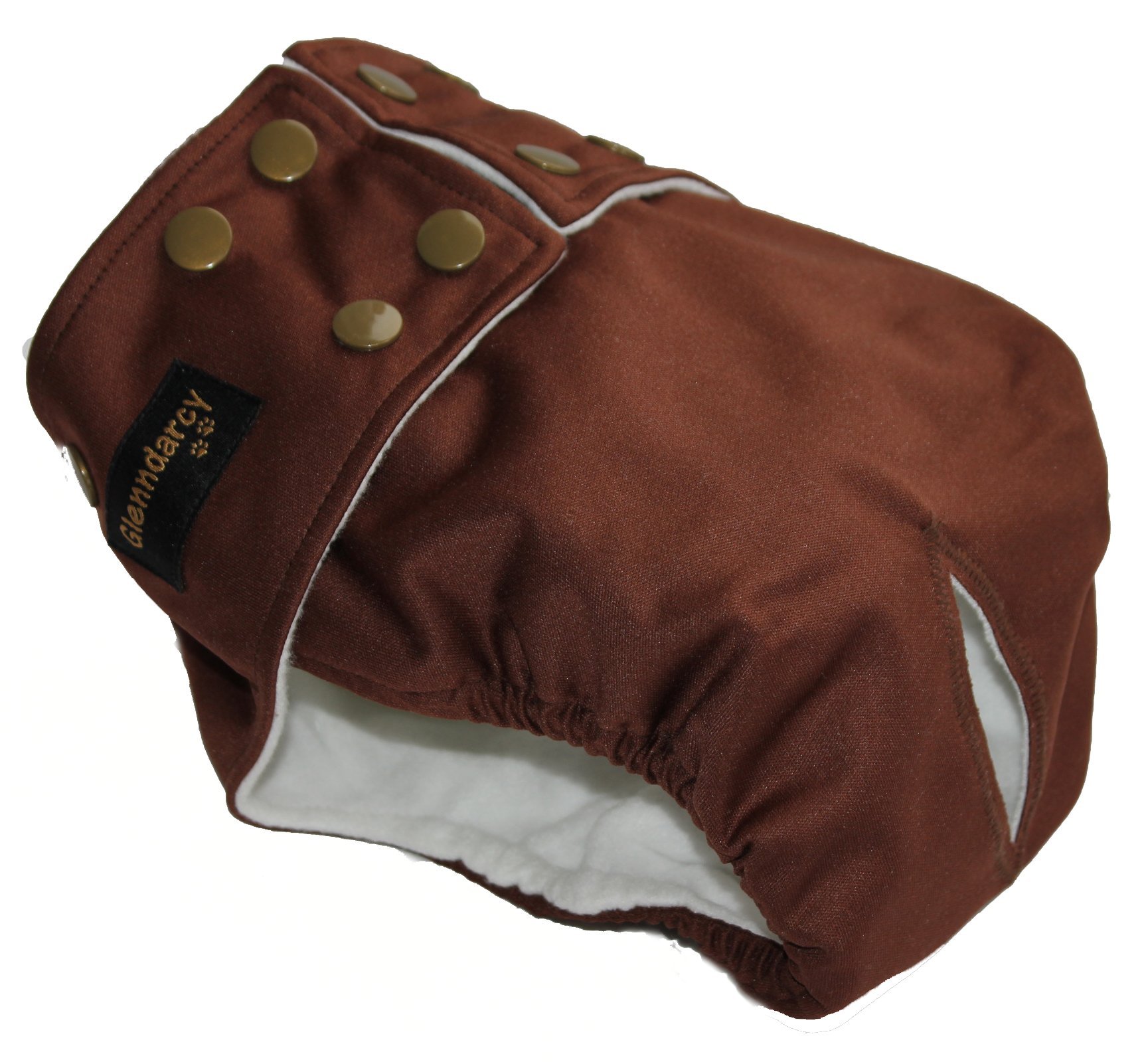 Inkontinenz-Windel Für Hündinnen - Wasserdichte Hose Mit Druckknöpfen In Pink Tartan