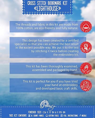 Miniatura 103 de Povitrulya Kit de punto de cruz contado, kits de bricolaje para adultos o niños, divertido marcador de bordado - Fácil de usar - Colección de Llamour