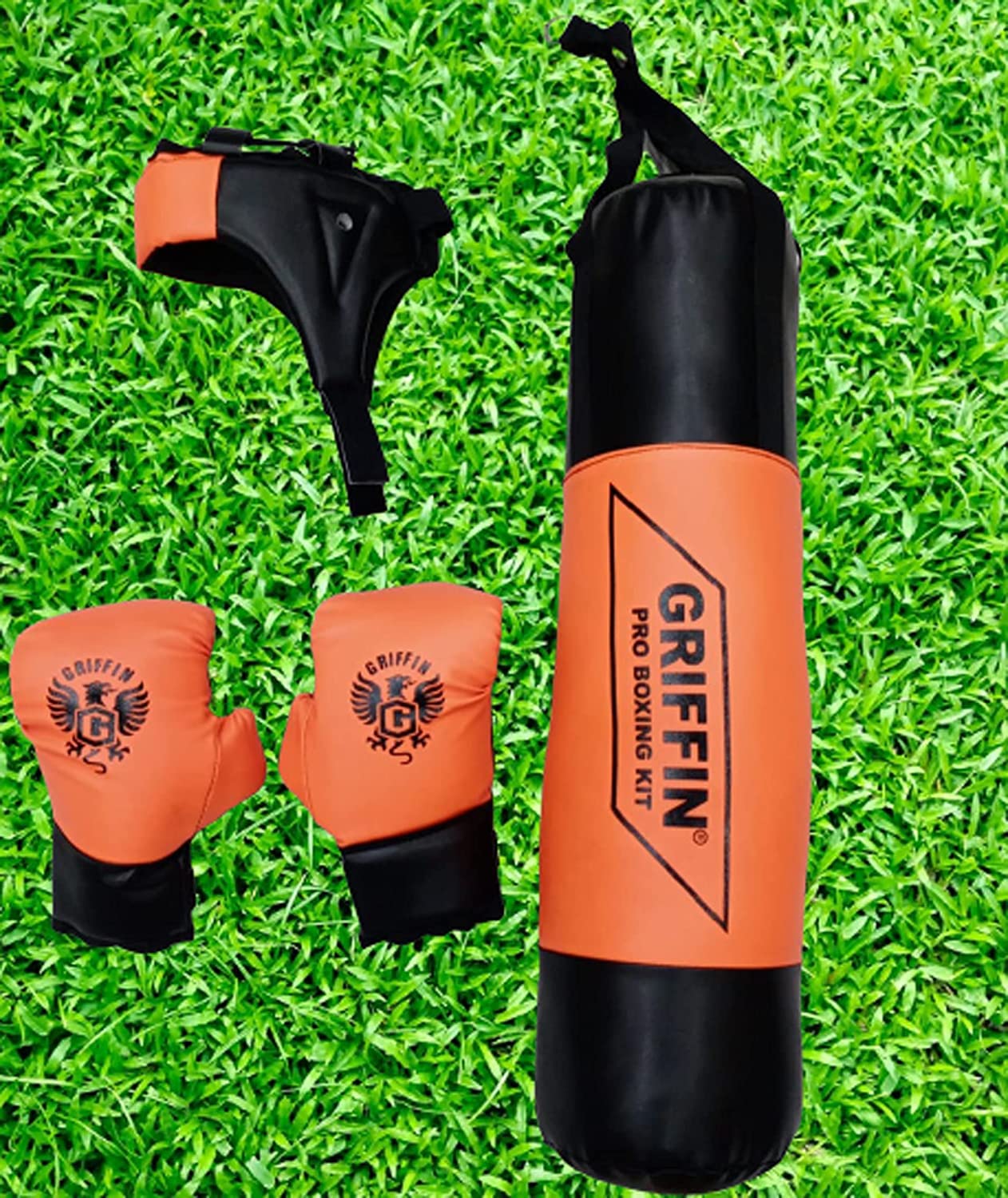 Griffin Kids Boxing Kit Filled Boxing for Punching & Sparing Filled Punch Bag for Boxing Children - Boys Boxing Set (52 cm) (B08MFFCRNN) Amazon Price History, Amazon Price Tracker