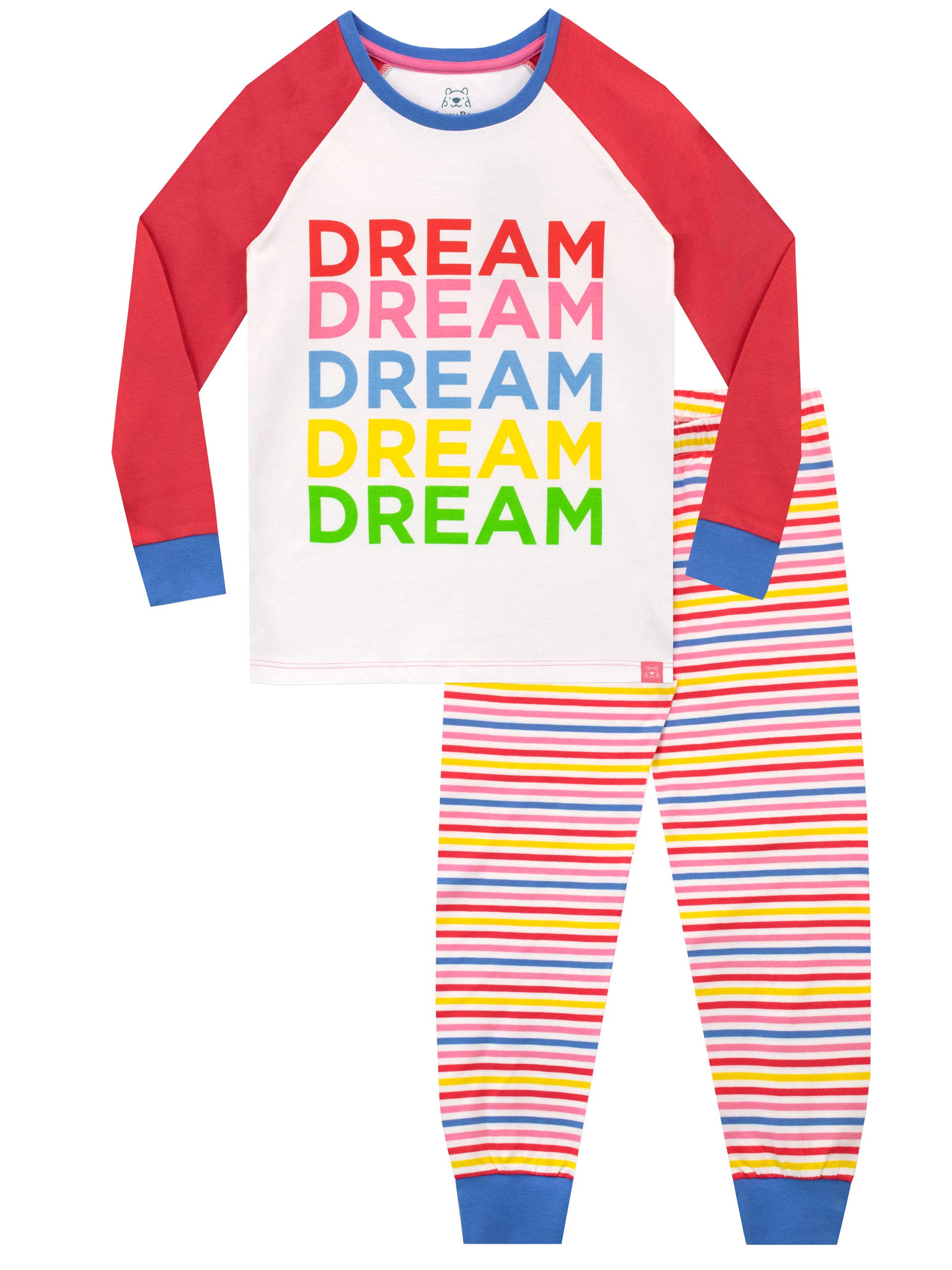 Harry Bear Girls Multicoloured Pyjamas Rainbow Dreams 7-8 Years