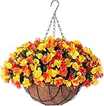 Fall Artificial Hanging Flowers with 12