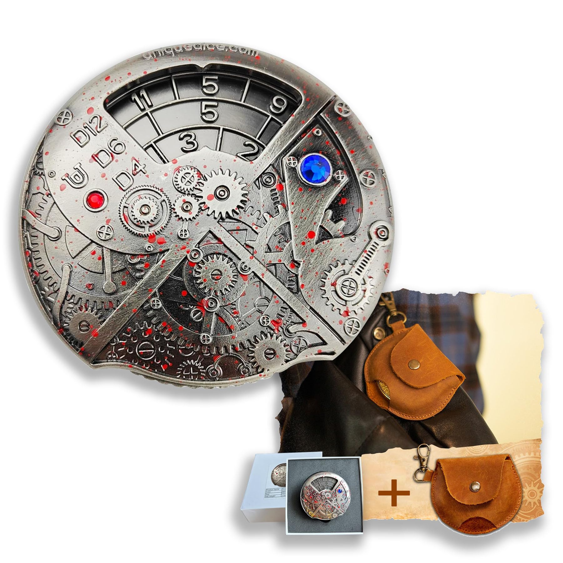 UD Spinner Dice Roller Roulette Metal for Dungeons and Dragons - Combines D6, D8, D10, D12, D20 and D% All in One for TRPG and Board Games — image 1