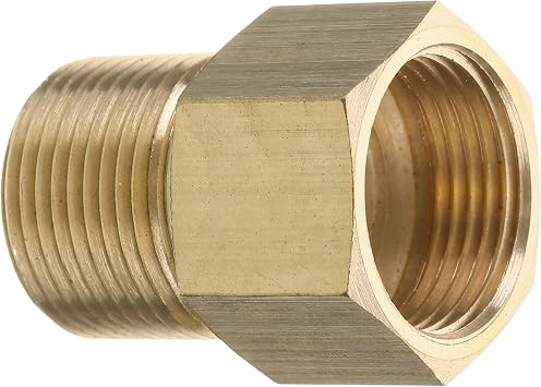 M MINGLE Pressure Washer Coupler, Metric M22 15mm Male Thread to M22 14mm Female Fitting, 4500 PSI