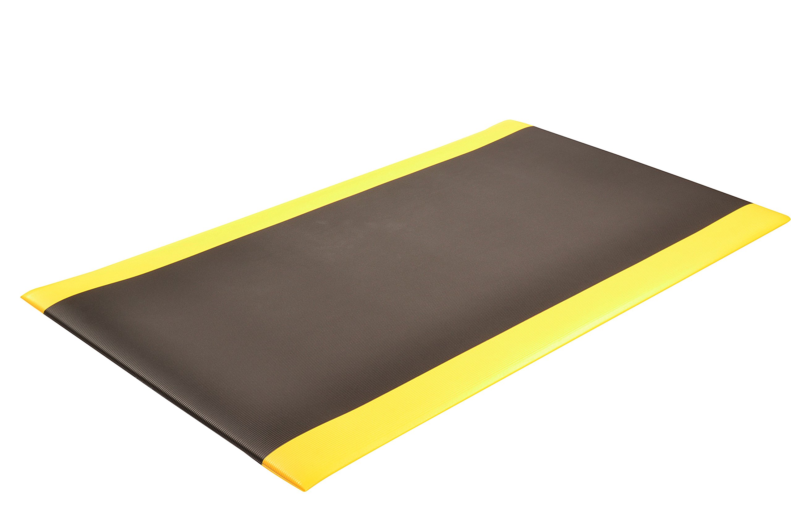 NoTrax 413 Blade Runner™ w/Dyna-Shield® Ribbed Anti-Fatigue Mat, 3' X 5' Black/Yellow