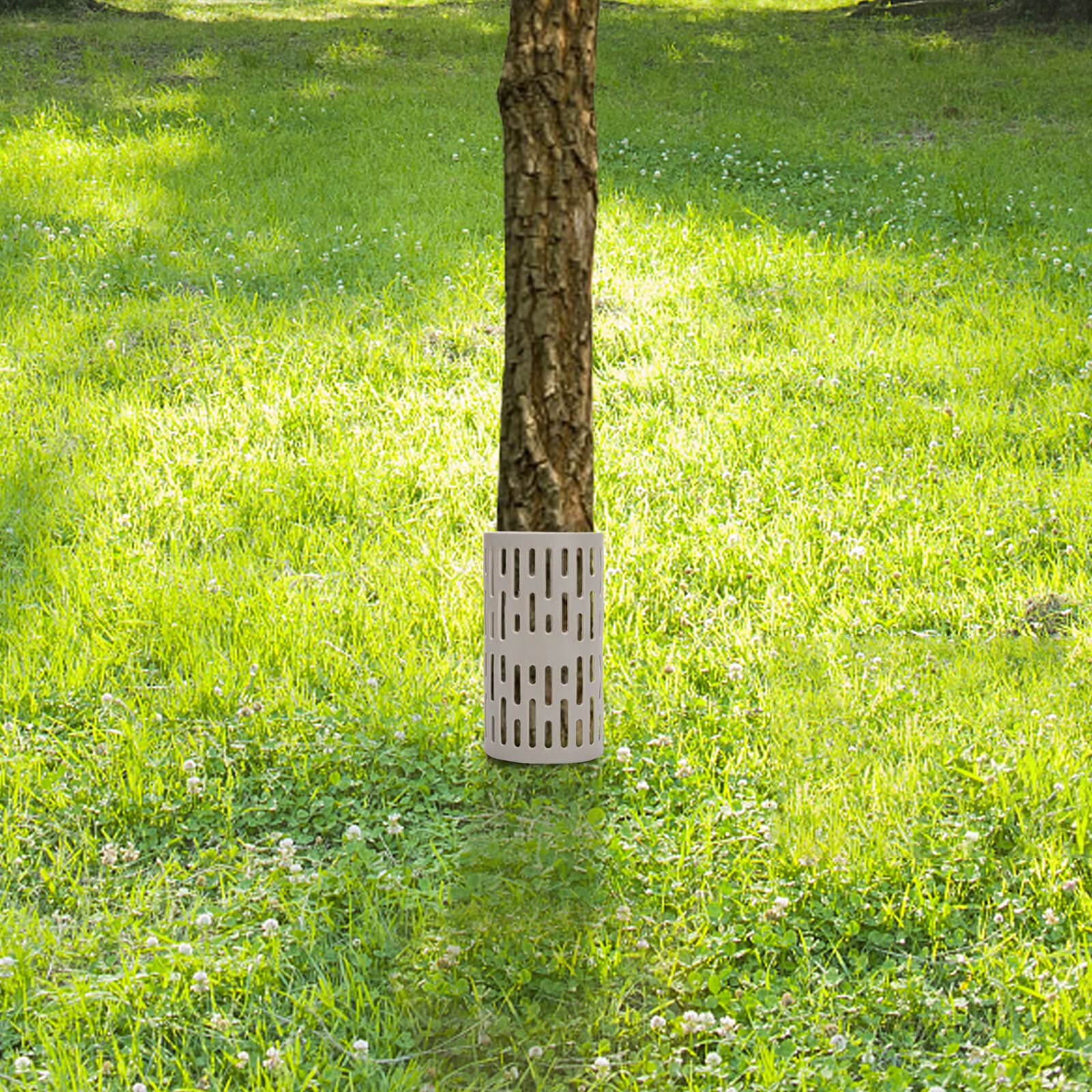 Protezione per tronco d'albero, 6 protezioni per tronco delle piante, impilabile, per proteggere alberelli, piante, con 50 fascette con cerniera, per tosaerba cervi, conigli, gatti