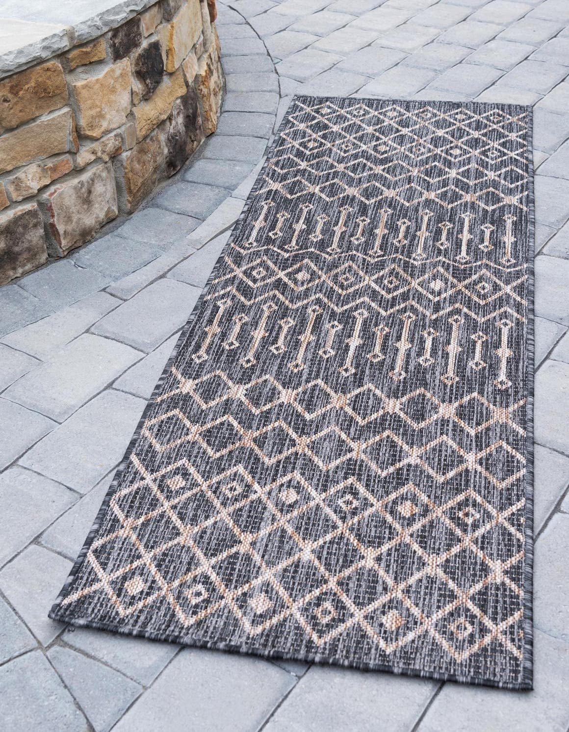 Unique Loom Outdoor Trellis Collection Area Rug Tribal
