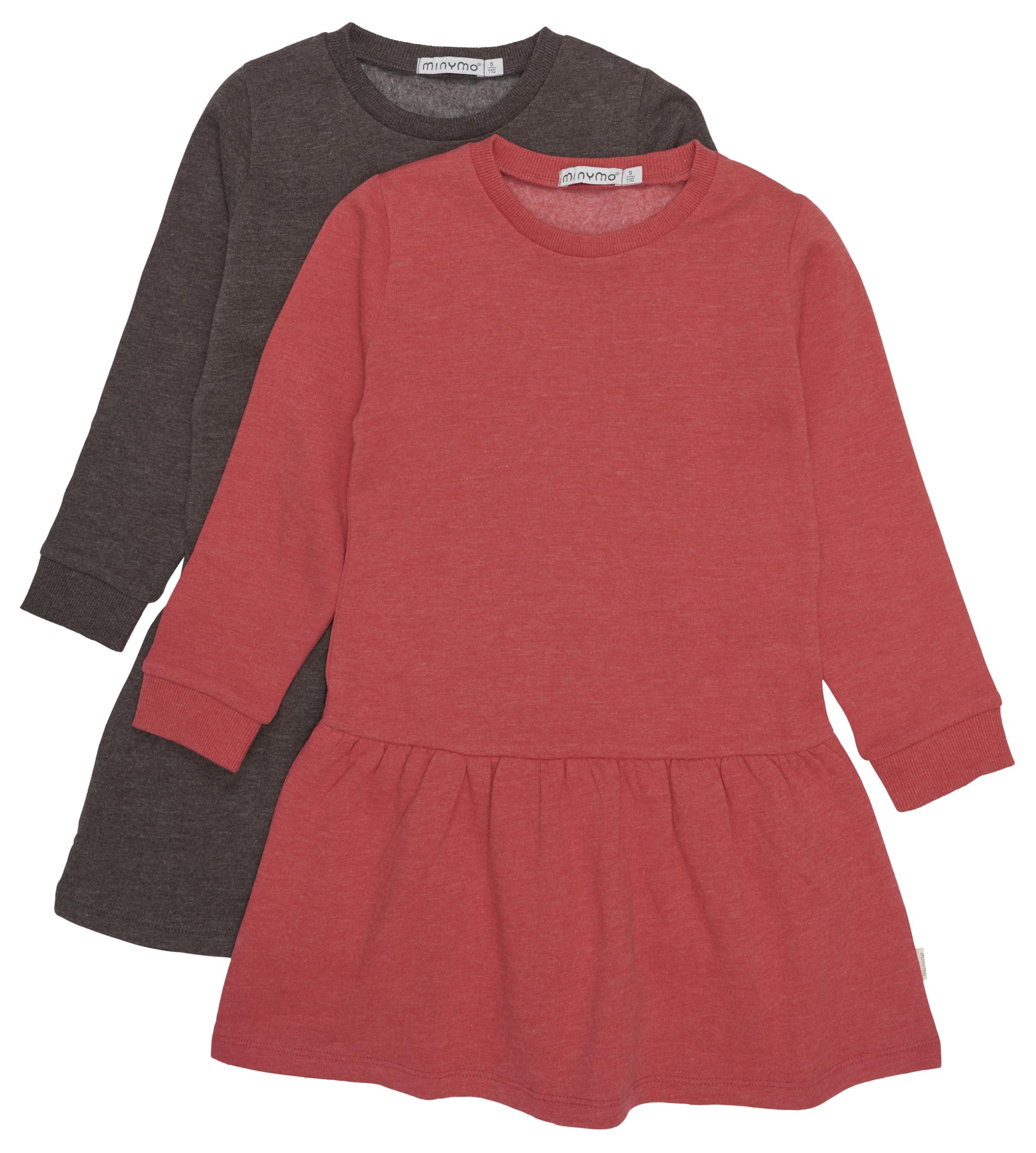 MINYMO Koszulka typu tunika Dziewczynki Sukienka dress Ls (2 sztuki)